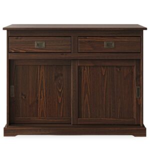 Wohnli Möbelsuche - Kommode 2 Schubladen 2 Schiebetüren aus Kiefer