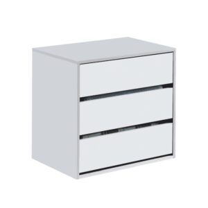 wohnli-moebel-suche-Kommode-3-Schubladen-weiss-60x57x44cm Wohnli Möbelsuche - Kommode 3 Schubladen weiß 60x57x44cm