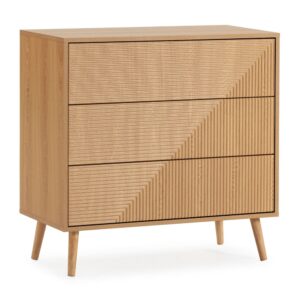 Wohnli Möbelsuche - Kommode 3 schubladen Eicheneffekt