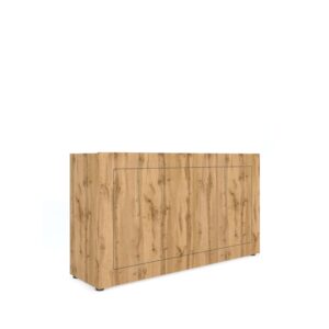wohnli-moebel-suche-Kommode-3-tuerig-150x40x835cm-in-Holzoptik-Eiche-Natur Wohnli Möbelsuche - Kommode 3-türig 150x40x83