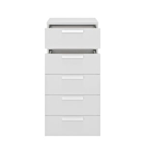 Wohnli Möbelsuche - Kommode 5 Schubladen Cyrus - Französische Herstellung - Weiß