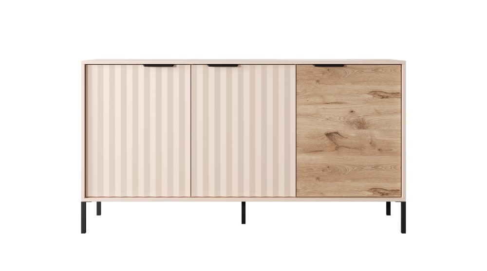 wohnli-moebel-suche-Kommode-Holzeffekt-Creme-und-Schwarz Wohnli Möbelsuche - Kommode Holzeffekt Creme und Schwarz