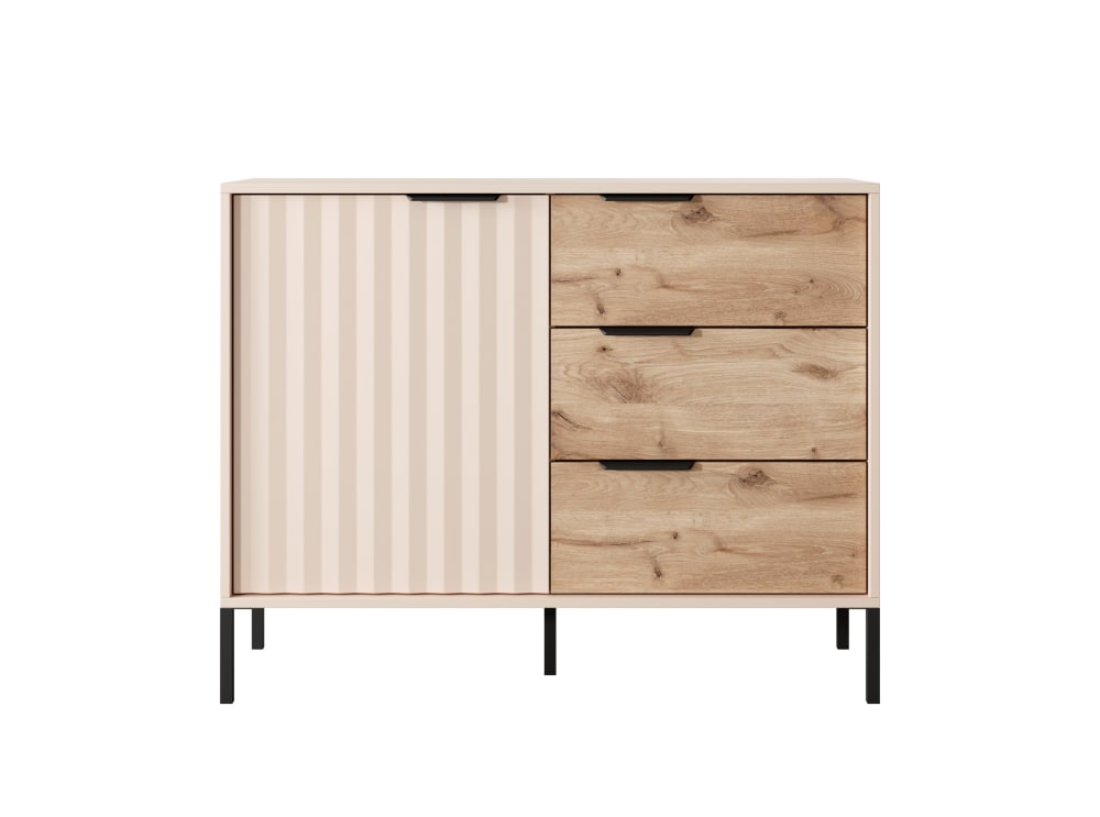 wohnli-moebel-suche-Kommode-Holzeffekt-Creme-und-Schwarz Wohnli Möbelsuche - Kommode Holzeffekt Creme und Schwarz
