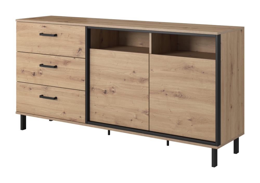 wohnli-moebel-suche-Kommode-Holzeffekt-Creme-und-Schwarz Wohnli Möbelsuche - Kommode Holzeffekt Creme und Schwarz
