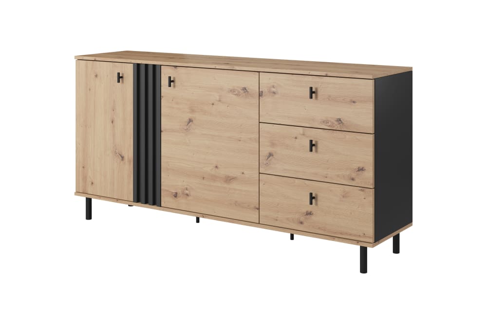 wohnli-moebel-suche-Kommode-Holzeffekt-Creme-und-Schwarz Wohnli Möbelsuche - Kommode Holzeffekt Creme und Schwarz