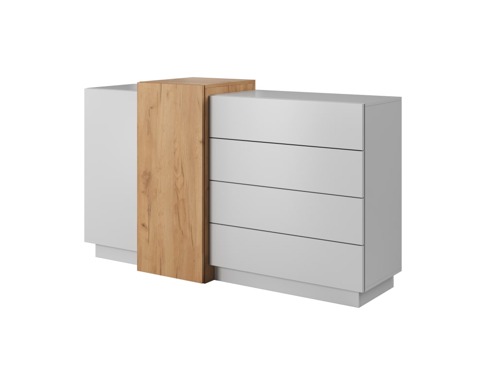 wohnli-moebel-suche-Kommode-Holzeffekt-Weiss-und-Creme Wohnli Möbelsuche - Kommode Holzeffekt Weiß und Creme