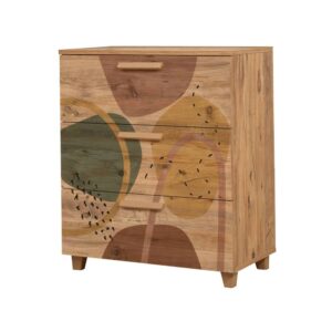 Wohnli Möbelsuche - Kommode Holzeffekt eiche 80x43 h95 cm