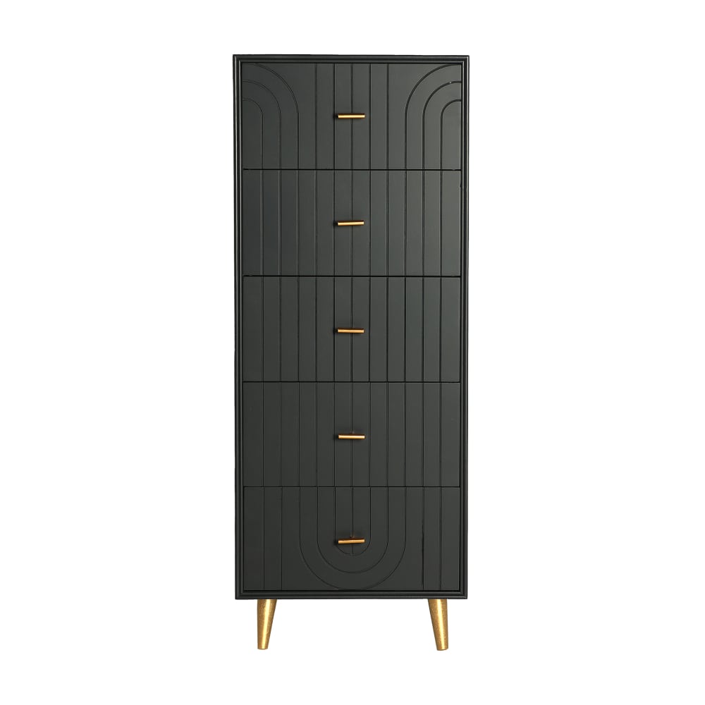 wohnli-moebel-suche-Kommode-aus-Holz-in-dunkelgrauer-Farbe-45x40x116cm Wohnli Möbelsuche - Kommode aus Holz in dunkelgrauer Farbe 45x40x116cm