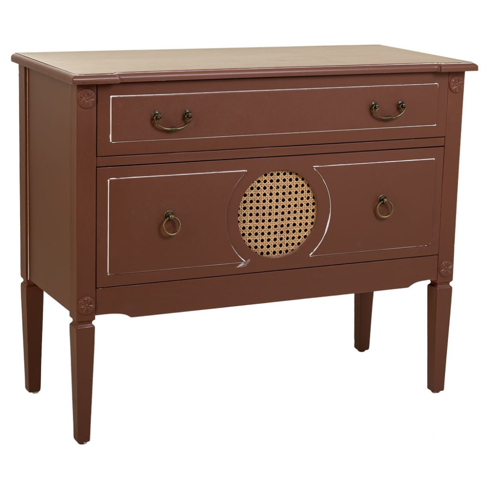 wohnli-moebel-suche-Kommode-aus-Holz-und-Rattan-88x38x72-braun Wohnli Möbelsuche - Kommode aus Holz und Rattan