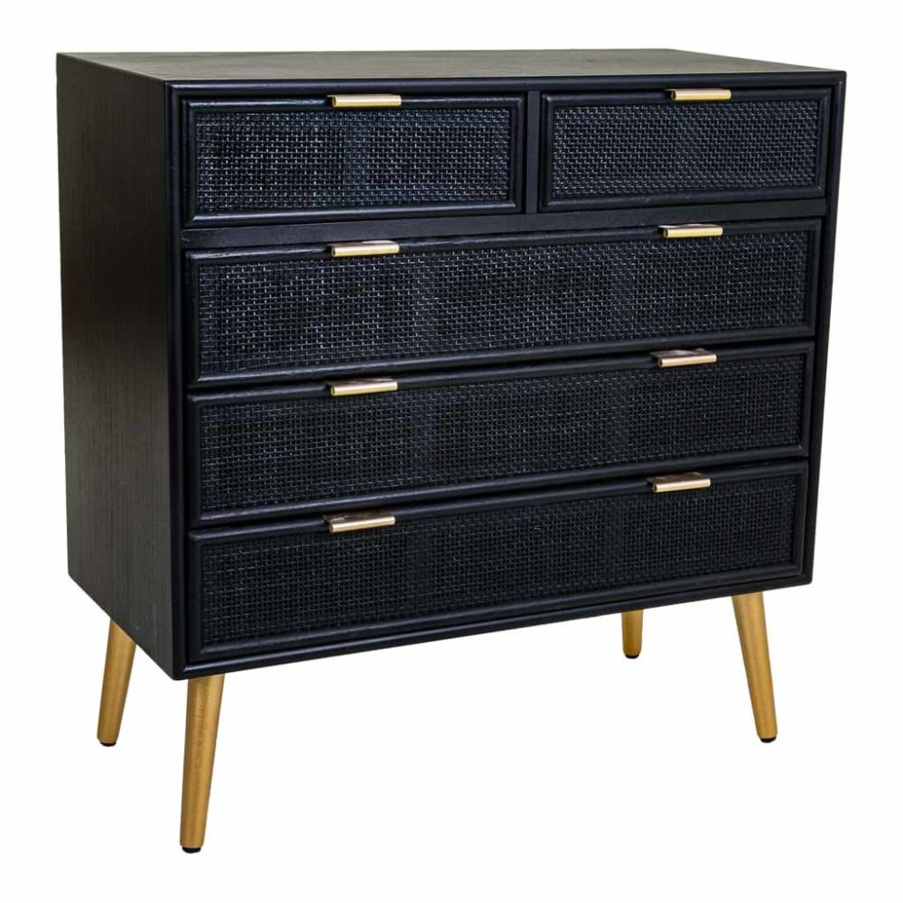 wohnli-moebel-suche-Kommode-aus-Holz-und-lackiertem-Gitter-80x395x81-schwarz Wohnli Möbelsuche - Kommode aus Holz und lackiertem Gitter