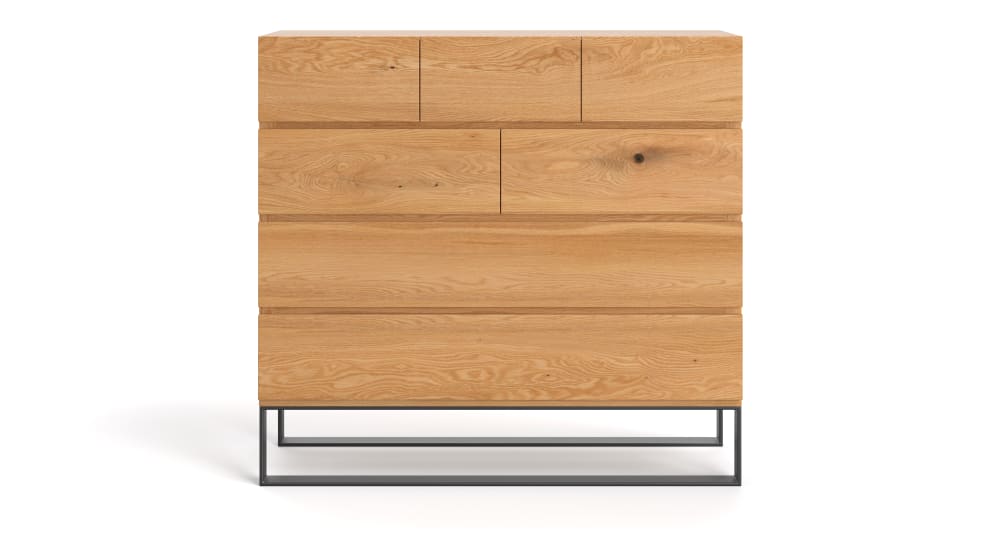 Wohnli Möbelsuche - Kommode aus massivem Eichenholz 120 cm