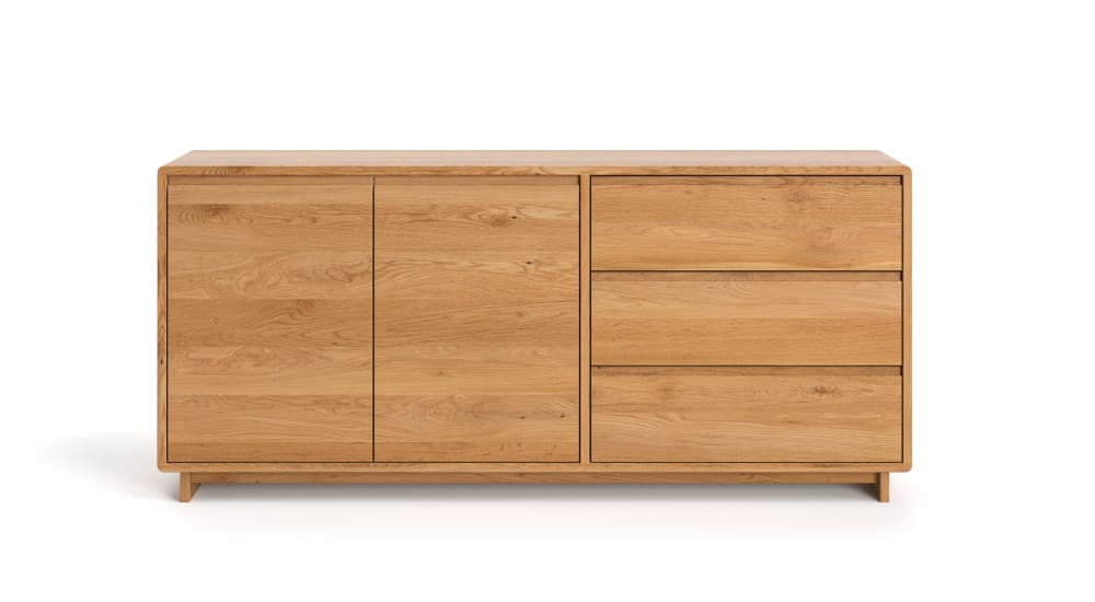 Wohnli Möbelsuche - Kommode aus massivem Eichenholz 140 cm