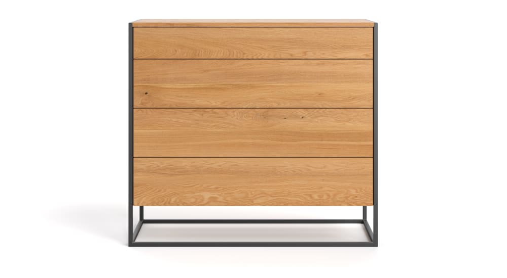 Wohnli Möbelsuche - Kommode aus massivem Eichenholz 80 cm