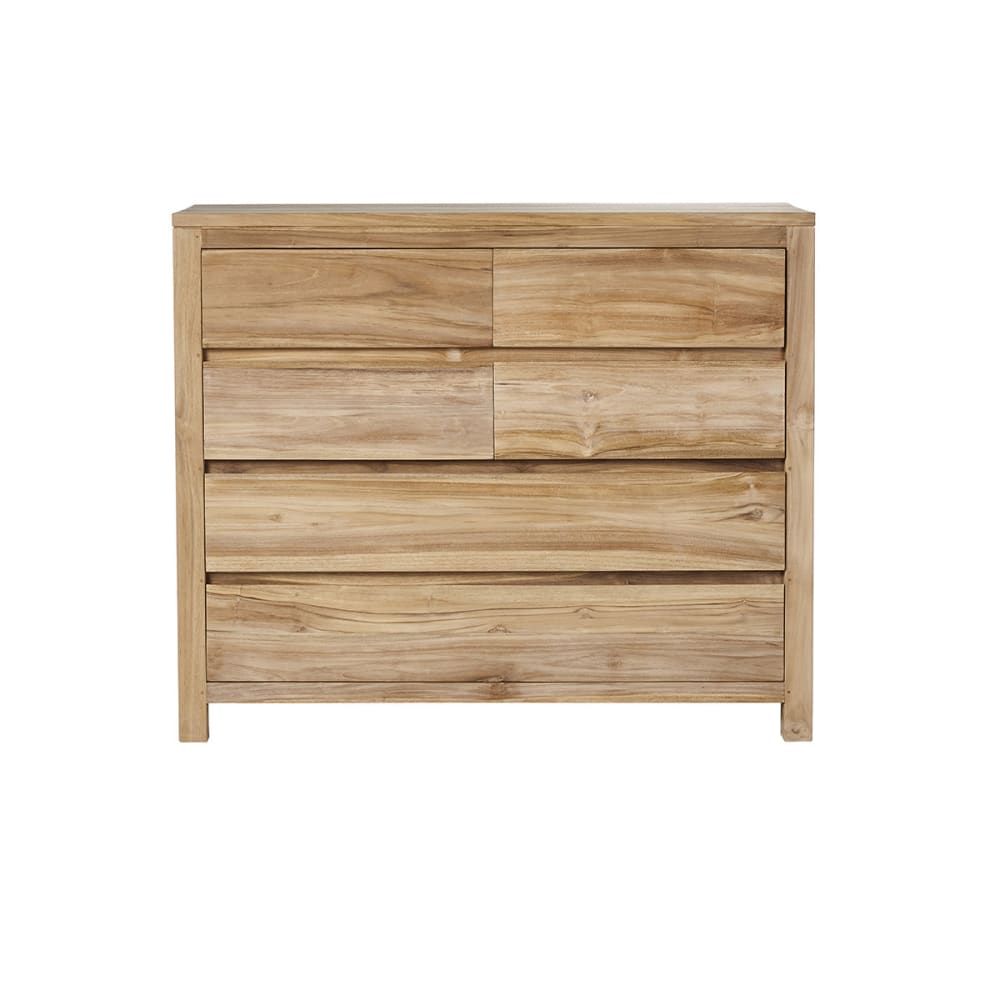 Wohnli Möbelsuche - Kommode aus massivem Teakholz 120 cm