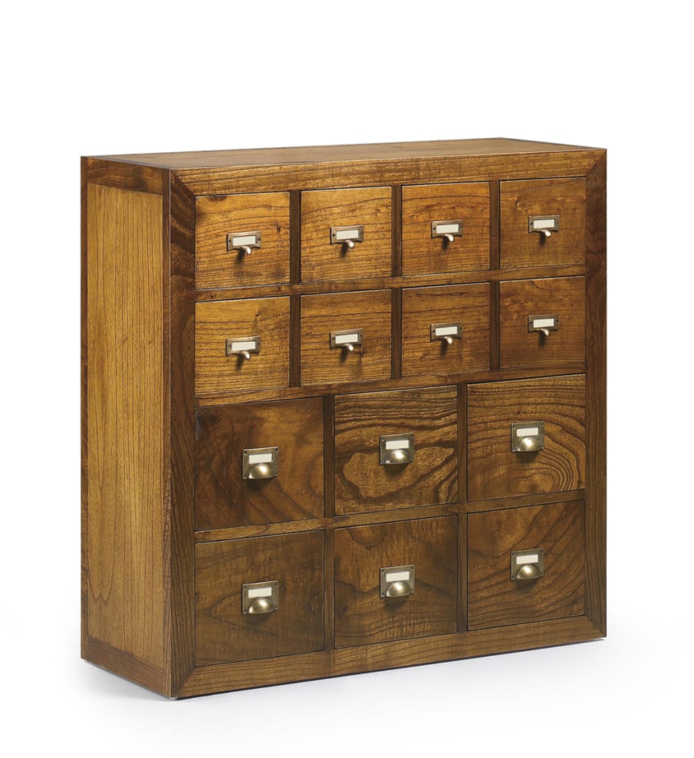 wohnli-moebel-suche-Kommode-mit-14-Schubladen-aus-Holz-L-90-cm-braun Wohnli Möbelsuche - Kommode mit 14 Schubladen aus Holz