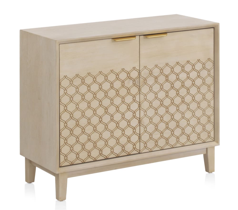 wohnli-moebel-suche-Kommode-mit-2-Tueren-Eichenholzfurnier-beige Wohnli Möbelsuche - Kommode mit 2 Türen Eichenholzfurnier
