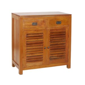 Wohnli Möbelsuche - Kommode mit 2 Türen und 2 Schubladen aus Teakholz