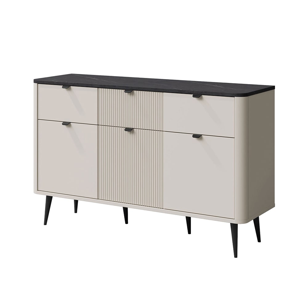 wohnli-moebel-suche-Kommode-mit-3-Schubladen-aus-MDF-130x40x82cm-Kaschmir-Graustein Wohnli Möbelsuche - Kommode mit 3 Schubladen