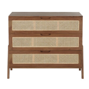 Wohnli Möbelsuche - Kommode mit 3 Schubladen aus Rattangeflecht