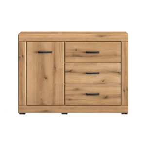 wohnli-moebel-suche-Kommode-mit-3-Schubladen-aus-Spanplatte-MDF-116x40x85cm-eiche Wohnli Möbelsuche - Kommode mit 3 Schubladen aus Spanplatte & MDF