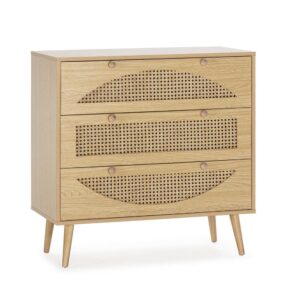 Wohnli Möbelsuche - Kommode mit 3 Schubladen in Eichenholzoptik