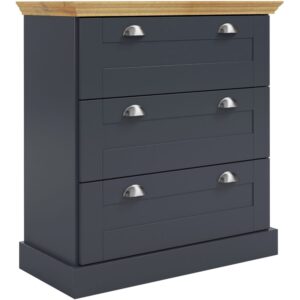 Wohnli Möbelsuche - Kommode mit 3 Schubladen in Holzoptik