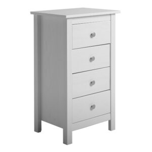 Wohnli Möbelsuche - Kommode mit 4 Schubladen Weiß