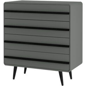 wohnli-moebel-suche-Kommode-mit-4-Schubladen-grauschwarz Wohnli Möbelsuche - Kommode mit 4 Schubladen