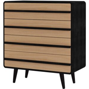 Wohnli Möbelsuche - Kommode mit 4 Schubladen in Eichenoptik