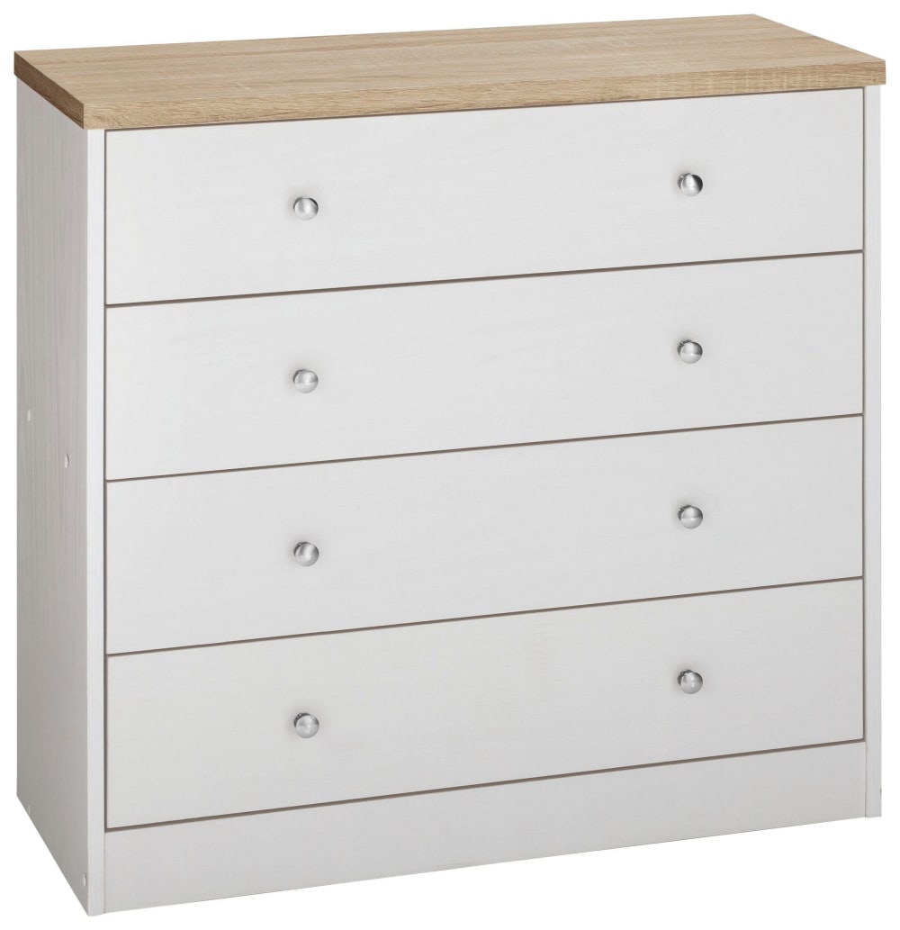 wohnli-moebel-suche-Kommode-mit-4-Schubladen-in-Eichenoptik-weiss Wohnli Möbelsuche - Kommode mit 4 Schubladen in Eichenoptik