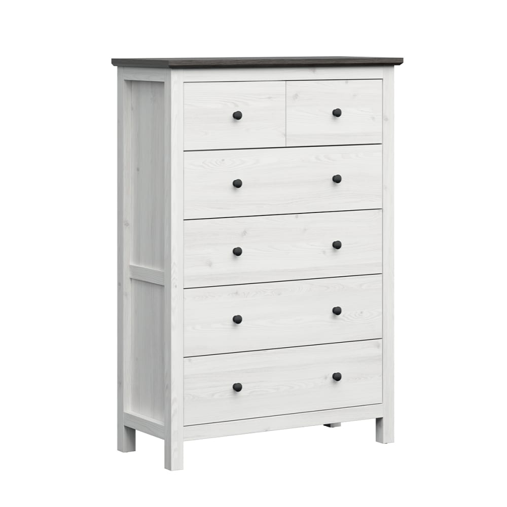 wohnli-moebel-suche-Kommode-mit-6-Schubladen-Grau-und-Holzoptik-101cm Wohnli Möbelsuche - Kommode mit 6 Schubladen