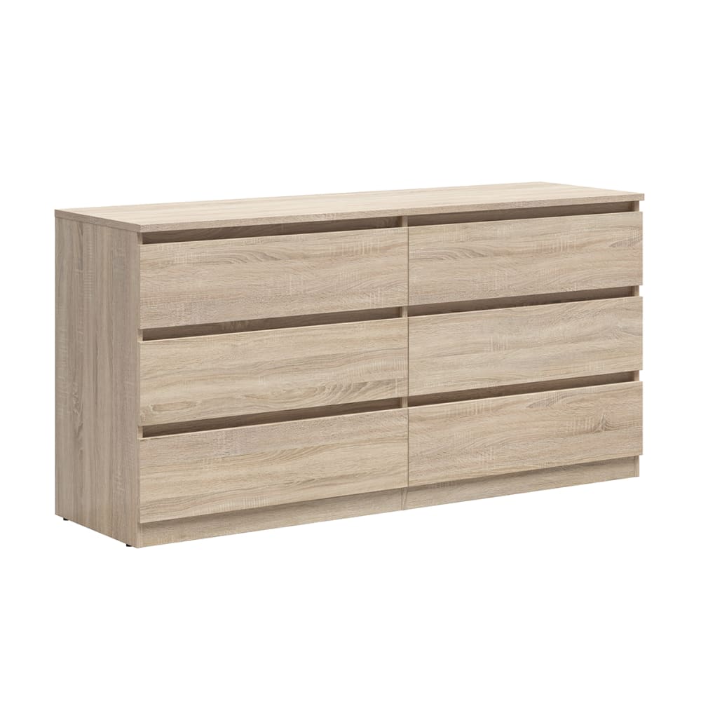 wohnli-moebel-suche-Kommode-mit-6-Schubladen-Holzoptik-150cm Wohnli Möbelsuche - Kommode mit 6 Schubladen