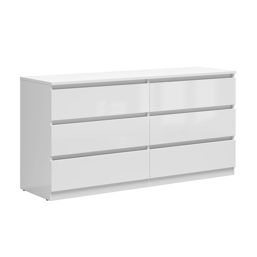 wohnli-moebel-suche-Kommode-mit-6-Schubladen-Weiss-150cm Wohnli Möbelsuche - Kommode mit 6 Schubladen