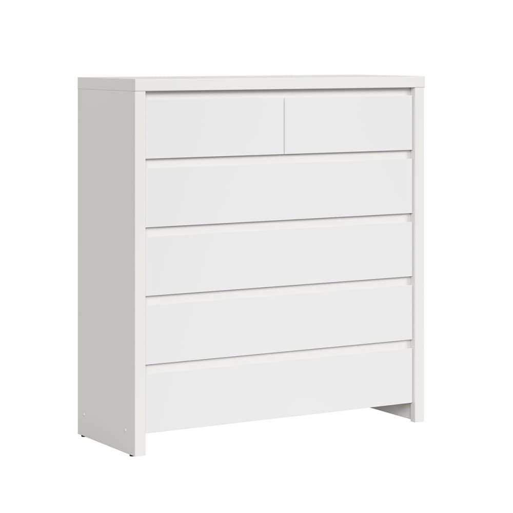 wohnli-moebel-suche-Kommode-mit-6-Schubladen-Weiss-matt-104.5cm Wohnli Möbelsuche - Kommode mit 6 Schubladen