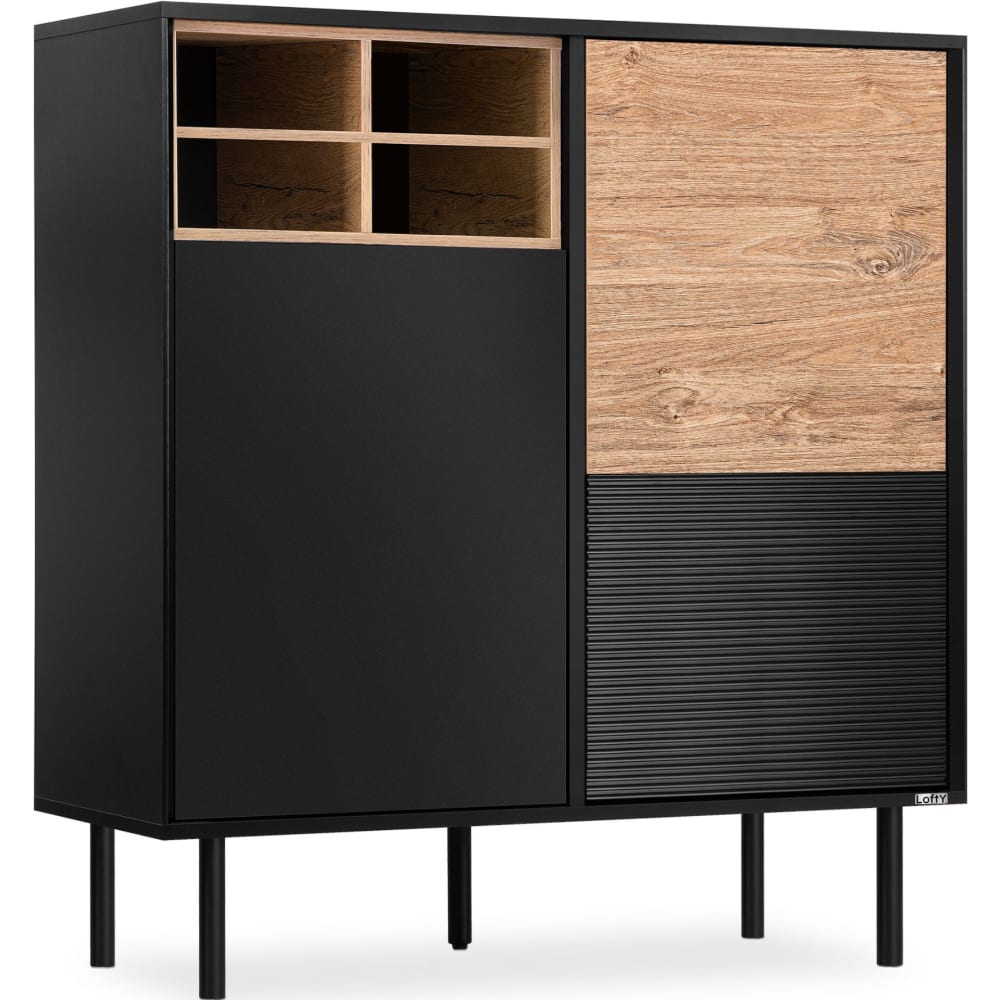 wohnli-moebel-suche-Kommode-mit-Kreuzeinlage-schwarz Wohnli Möbelsuche - Kommode mit Kreuzeinlage