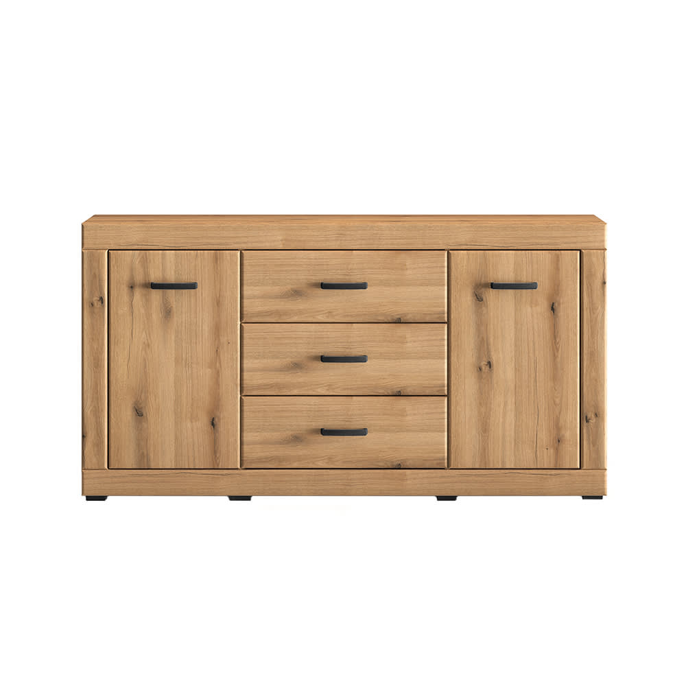 wohnli-moebel-suche-Kommode-mit-Schubladen-Tueren-aus-Spanplatte-MDF160x40x85cm-eiche Wohnli Möbelsuche - Kommode mit Schubladen & Türen aus Spanplatte & MDF