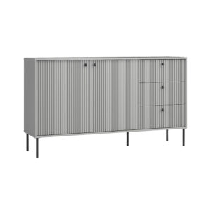 wohnli-moebel-suche-Kommode-mit-Tueren-Schubladen-aus-MDF-grau-1562x405x892cm Wohnli Möbelsuche - Kommode mit Türen & Schubladen aus MDF