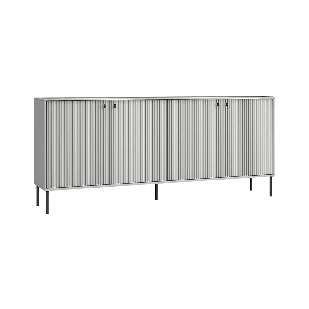 wohnli-moebel-suche-Kommode-mit-Tueren-aus-MDF-Spanplatte-grau-matt-207x405x892cm Wohnli Möbelsuche - Kommode mit Türen aus MDF & Spanplatte
