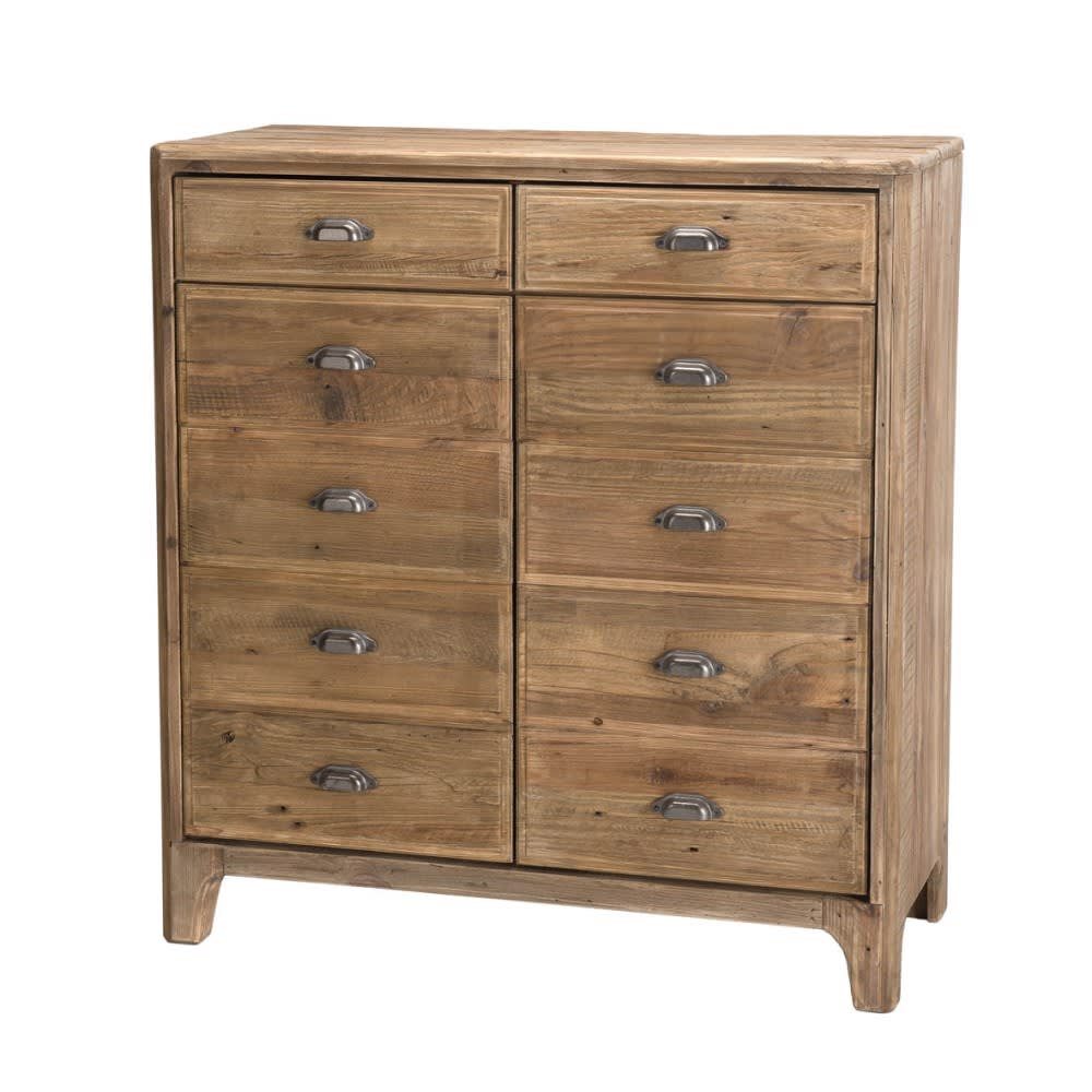 Wohnli Möbelsuche - Kommode mit Türen und falschen Schubladen aus Kiefernholz