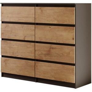 wohnli-moebel-suche-Kommode-mit-acht-Schubladen-anthraziteiche-Lanzelot-120-cm Wohnli Möbelsuche - Kommode mit acht Schubladen