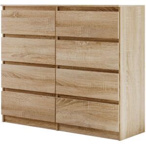 wohnli-moebel-suche-Kommode-mit-acht-Schubladen-eiche-Sonoma-120-cm Wohnli Möbelsuche - Kommode mit acht Schubladen
