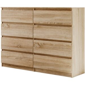 wohnli-moebel-suche-Kommode-mit-acht-Schubladen-eiche-Sonoma-140-cm Wohnli Möbelsuche - Kommode mit acht Schubladen