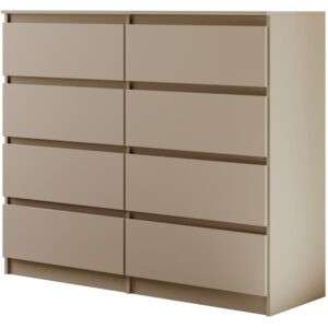 wohnli-moebel-suche-Kommode-mit-acht-Schubladen-kaschmir-120-cm Wohnli Möbelsuche - Kommode mit acht Schubladen