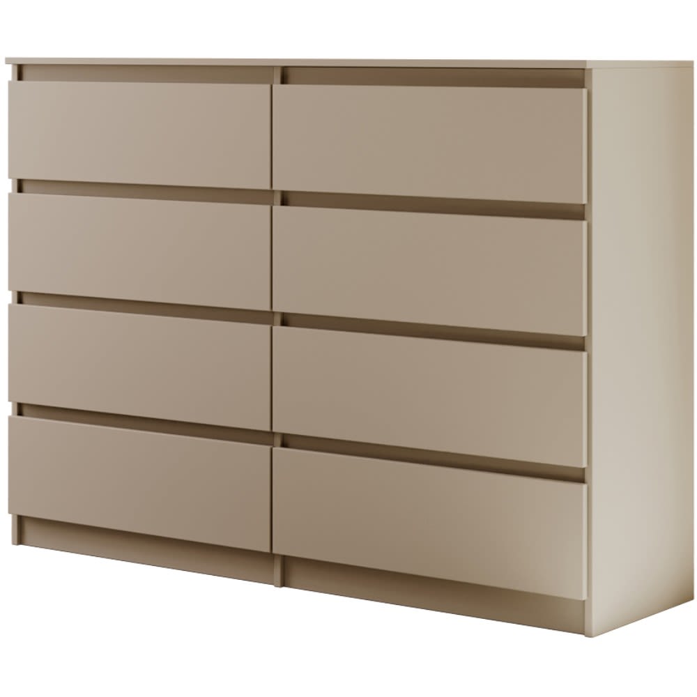 wohnli-moebel-suche-Kommode-mit-acht-Schubladen-kaschmir-140-cm Wohnli Möbelsuche - Kommode mit acht Schubladen