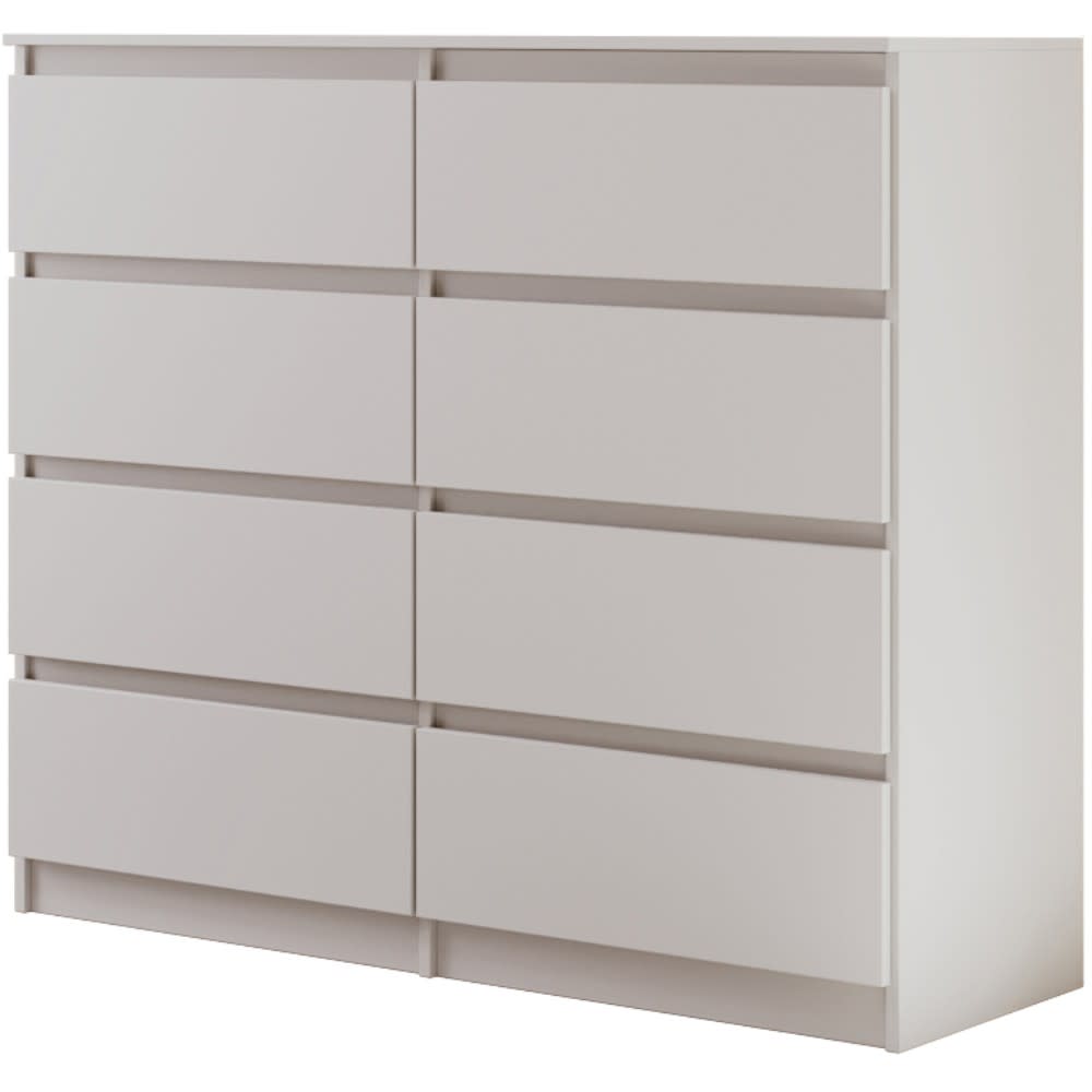 wohnli-moebel-suche-Kommode-mit-acht-Schubladen-weiss-matt-120-cm Wohnli Möbelsuche - Kommode mit acht Schubladen