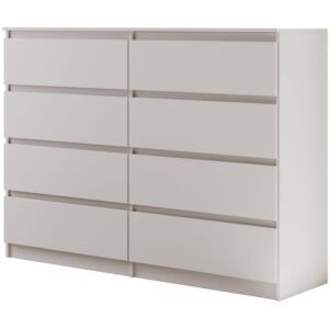 wohnli-moebel-suche-Kommode-mit-acht-Schubladenweiss-matt-140-cm Wohnli Möbelsuche - Kommode mit acht Schubladen