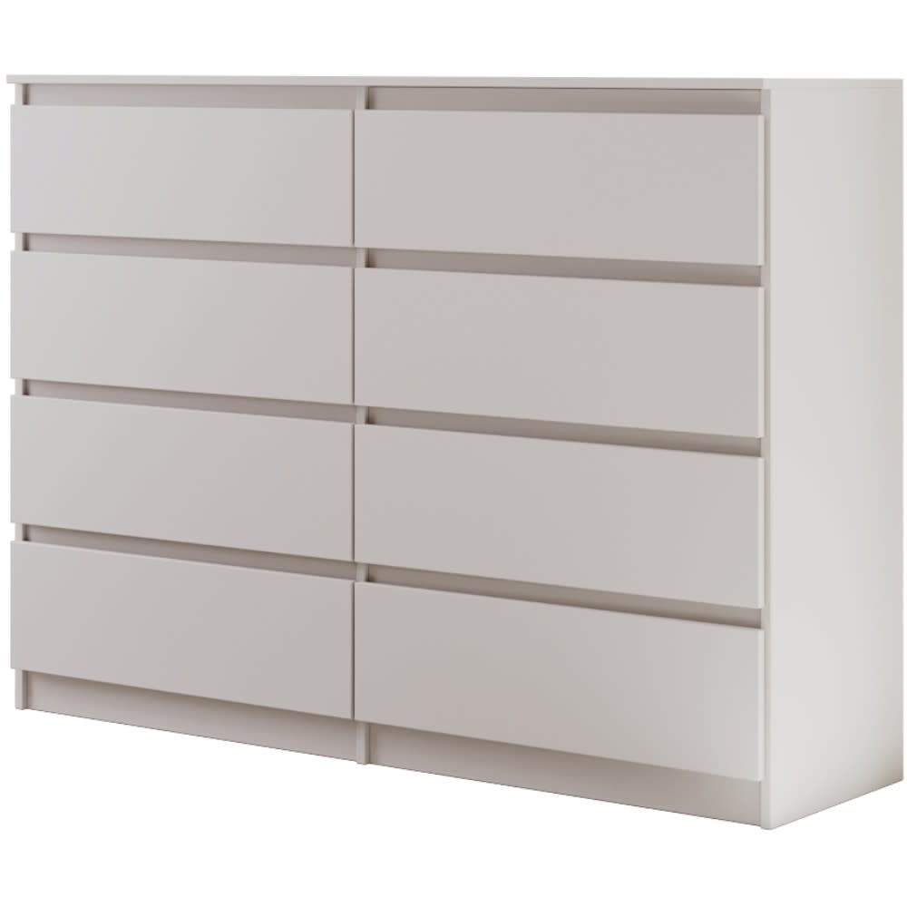 wohnli-moebel-suche-Kommode-mit-acht-Schubladenweiss-matt-140-cm Wohnli Möbelsuche - Kommode mit acht Schubladen