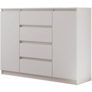 wohnli-moebel-suche-Kommode-mit-vier-Schubladen-weiss-matt-140-cm Wohnli Möbelsuche - Kommode mit vier Schubladen