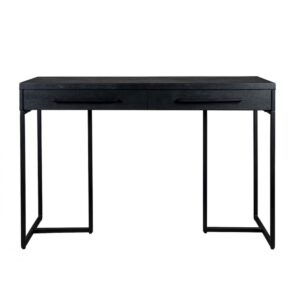 Wohnli Möbelsuche - Konsole aus Akazienholz und schwarzem Stahl 120 cm