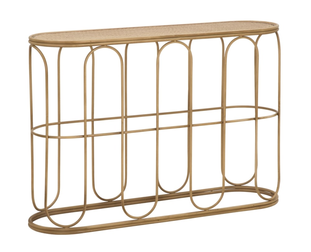 wohnli-moebel-suche-Konsole-aus-Eisen-und-Holz-braun-cm-110x32x77 Wohnli Möbelsuche - Konsole aus Eisen und Holz braun cm 110x32x77